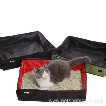 waterproof Oxford fabric cat litter box for travelling